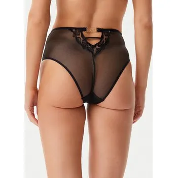 Kalhotky Chantelle Klasické kalhotky s vysokým pasem Reptilia C01LC5 Černá 38