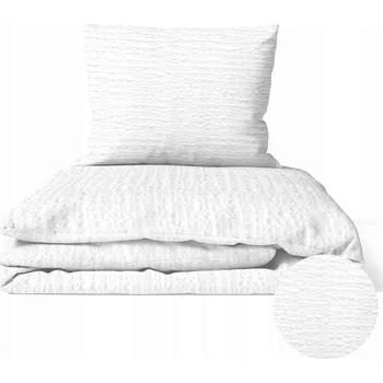 Povlečení Hotelové Povlečení bílé z krepové kůry BÍLÁ KŮRA povlečení 160x200 2x70x80 do hotelu