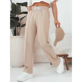 Dámské kalhoty Béžové volné kalhoty GLAPPO UY2094 Velikost: M