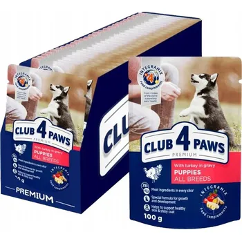Krmivo pro psa CLUB 4 PAWS Kuře v Želé pro Štěňata 100g