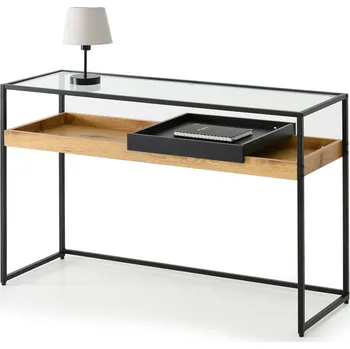 Křeslo Mebel Partner Eliash (dub + černá)