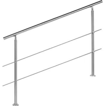 Schodišťové zábradlí nerezová ocel 2 vzpěry 180cm