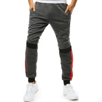 Antracitové tepláky s barevnými vsadkami UX3543 Velikost: L