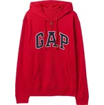 Pánská mikina GAP V-FRCH HERITAGE LOGO XL Červená, Černá, Bílá