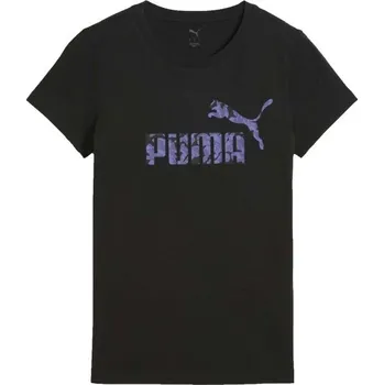 Dámské oblečení Dámské triko Puma ESSENTIALS NATURE TEE L Černá, Fialová