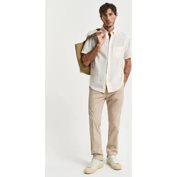 Pánské kalhoty KALHOTY GANT SLIM SPORTS CHINOS DRY SAND