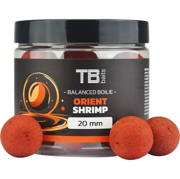 Nástraha TB Baits Vyvážené Boilie Balanced + Atraktor Orient Shrimp 100 g - 24 mm