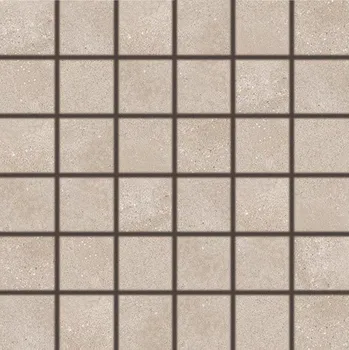 RAKO Mozaika Rako Betonico tmavě béžová mat rektifikovaná 30x30 DDM05794 DDM05794