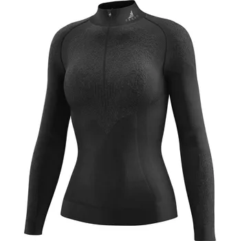 Funkční triko s dlouhým rukávem ke krku zip k-thermo, dívčí tecso (černá, vel. 11-13 let)