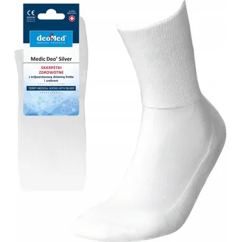 Pánské ponožky JJW Ponožky FROTTE MEDIC DEO COTTON bílé, velikost 35-37