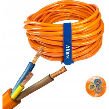 elektrický kabel Kabel PUR H07BQ-F 3x2,5mm² oranžový, 100 m