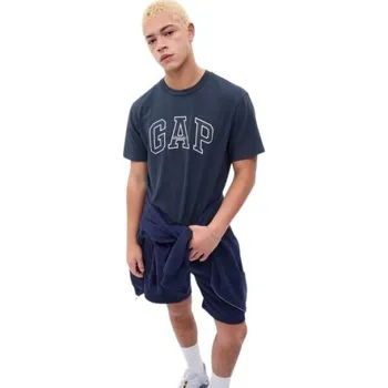 Pánské tričko Pánské tričko GAP ARCHIVE LOGO XXL Tmavě modrá, Bílá