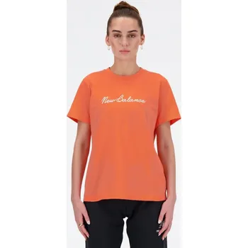 Dámské tričko Tričko New Balance S/S Script Tee Gfr W WT41909GFR s