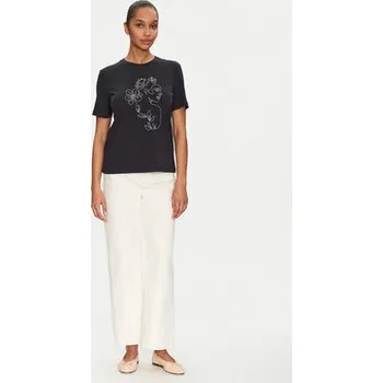 Pánské tričko Vila T-Shirt Sybil 14108062 Černá Regular Fit M