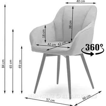Křeslo Mebel Partner Bonita (béžová + chromová)