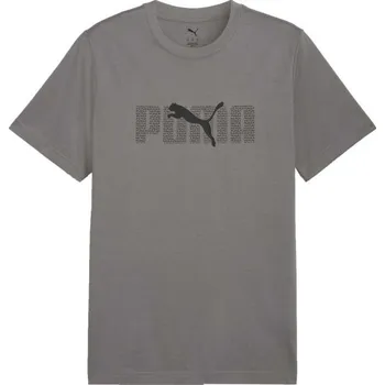 Pánské triko Puma ESSENTIALS LOGO LAB TEE XXL Šedá, Tmavě šedá