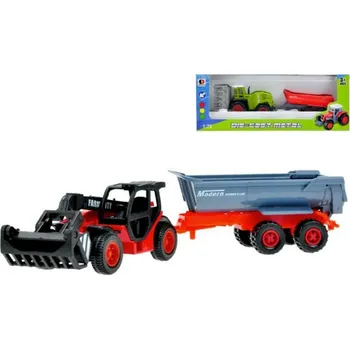 autodráha Stroj zemědělský set s vlečkou kombajn / nakladač na volný chod