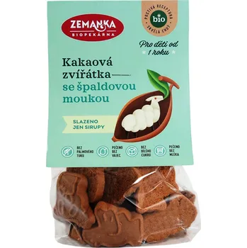 Biopekárna Zemanka BIO Kakaová zvířátka špaldová