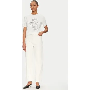 Oblečení a móda Vila T-Shirt Sybil 14108062 Bílá Regular Fit S