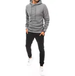 Šedo-černá tepláková souprava s kapucí AX0669 Velikost: L