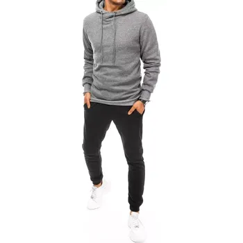 Šedo-černá tepláková souprava s kapucí AX0669 Velikost: L