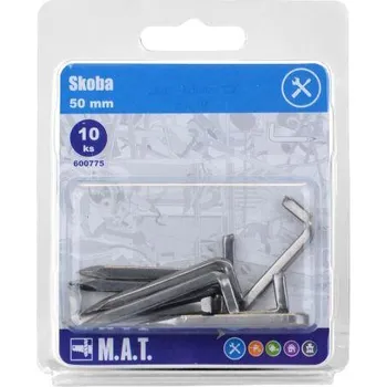 Hřebík M.A.T. GROUP skoba 50mm lesk (10ks)