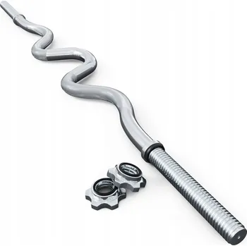 Silně skládací OSA na činku 120 cm + svorky K-SPORT