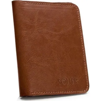 Peněženka Elegantní pánská peněženka značky SOLIER (SW15 BROWN) Velikost: ONE SIZE