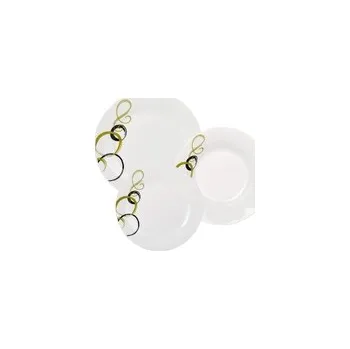 Talíř Jídelní sada porcelán 18ks GREEN
