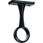 Walteco Držák šatní tyče s vrchním uchycením, průměr 20mm, průběžný, černý
