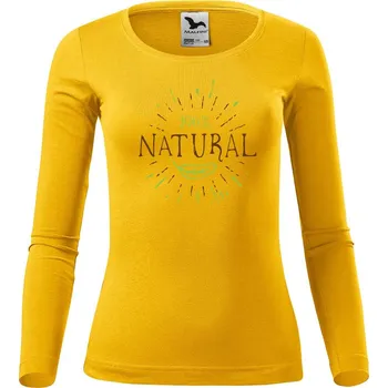 Dámské oblečení DOBRÝ TRIKO Dámské bavlněné triko 100% natural Velikost: XL, Barva: Žlutá