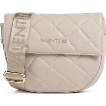 Kabelka Valentino Bags crossbody kabelka půlměsíc umělá prošívaná kůže béžová