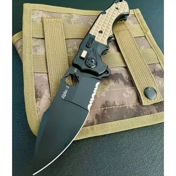 kapesní nůž Zavírací Nůž Andre De Villiers ALPHA-S ZOMBIE GREEN G10/SERRATIONS