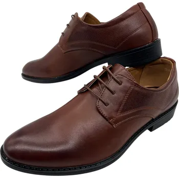 Pánské mokasíny Camo Pánské hnědé polobotky 04 Barva: Hnědá, Velikost: 41