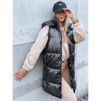 Dámská vesta Černá dlouhá prošívaná vesta GANT TY3839 Velikost: 2XL