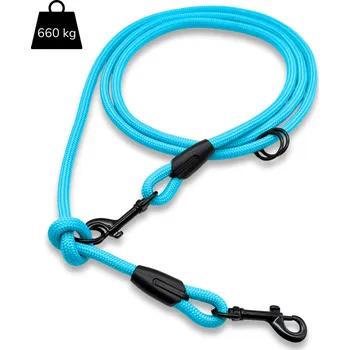 Vodítko pro psa PafDog® Přepínací nastavitelné vodítko 8mm, 11 délek, světle tyrkysové extra pevné DÉLKA VODÍTKA: 1.5 metru
