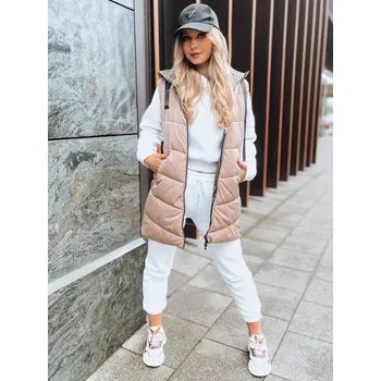 Dámská vesta Béžovo-zelená oboustranná vesta ONADE TY3726 Velikost: XL