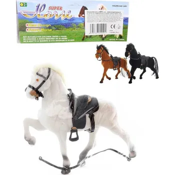 Figurka Koník fliškový 18cm se sedlem 3 barvy flíska