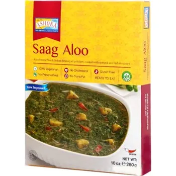 Hotové jídlo Saag Aloo kari s brambory a špenátem 280g Ashoka