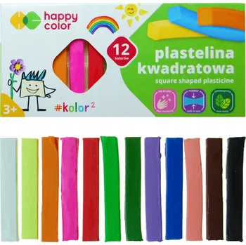 Modelovací hmota Plastelína Happy Color 12 ks