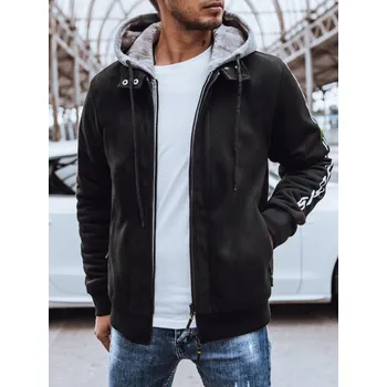 Pánská móda Černá zateplená mikina BX5613 Velikost: M