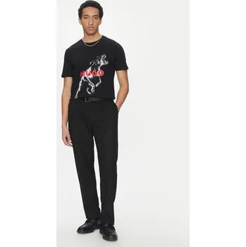 Pánské oblečení Hugo T-Shirt Deyladec 50530607 Černá Oversize XS