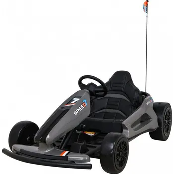 Dětské elektrovozidlo Motokára Speed 7 Drift King na akumulátor pro děti Šedá + Funkce driftování +