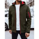 Tmavá khaki softshellová bunda s kapucí TX4471 Velikost: XL