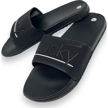 Pánské pantofle Camo Pánské černé pantofle 04 Barva: Černá, Velikost: 37