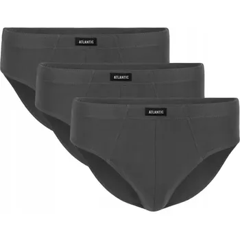 Slipy Pánské slipy Atlantic 3BMP-006 XXL grafit