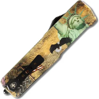 Vystřelovací Nůž Templar Knife Large Aluminum Liberty Black D2