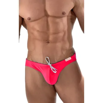 Pánské plavky Pánské slipové plavky Cavicchi CS100 00174 luxusní červené rudé pánské plavky Roberto Martinelli Velikost: XL