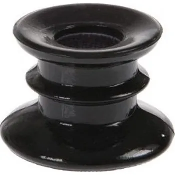 Svícen CHAKS SVÍCEN skleněný černý 4cm