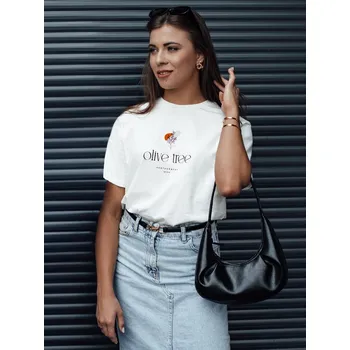 Dámské tričko Smetanové dámské tričko s nápisem OLIVE TREE RY2643 Velikost: L